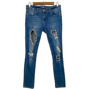 VIP Jeans Distressed Medium Wash Women's Size 5/6